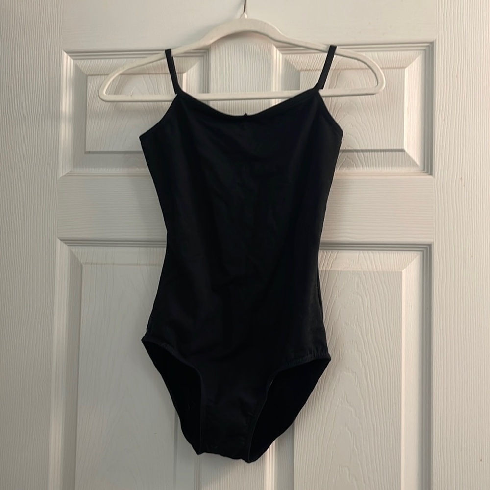 Black one piece bathing suit